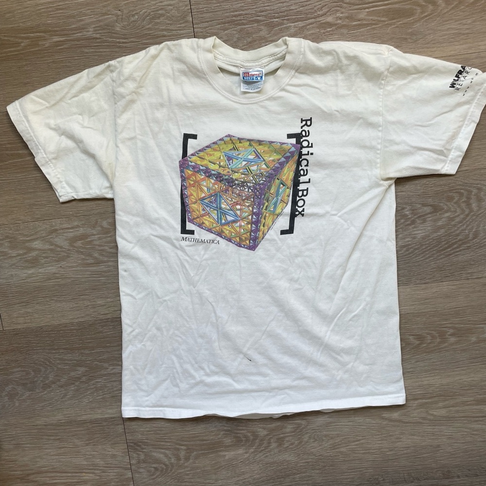 SOLD Vintage Y2K Radical Box White Cotton T Shirt
